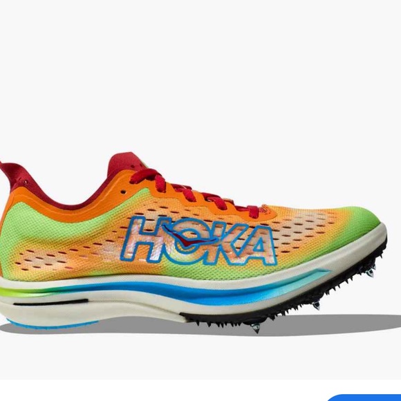 HOKA Cielo FLYX Unisex Track Spike Mid Distance Running Shoes Women 8 Mens 6.5 - Picture 1 of 11